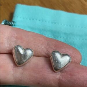 Tiffany & Co. Silver Heart Earrings
